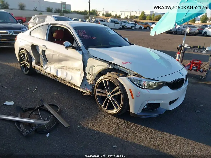 2019 BMW 440I VIN: WBA4W7C50KAG52176 Lot: 45626671