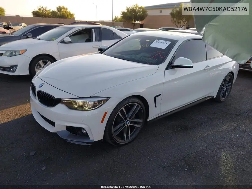 2019 BMW 440I VIN: WBA4W7C50KAG52176 Lot: 45626671