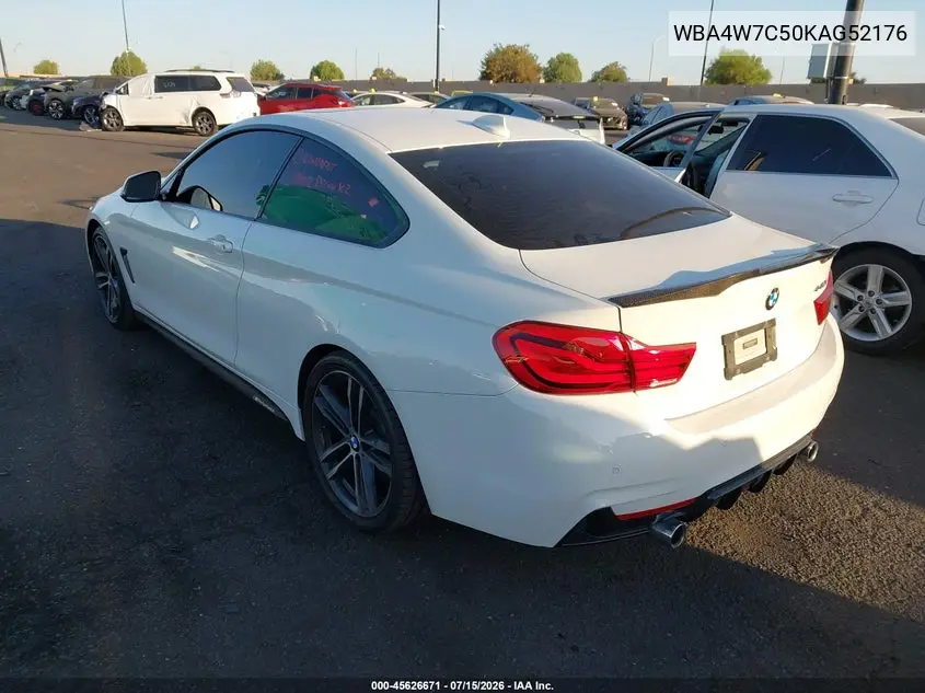 2019 BMW 440I VIN: WBA4W7C50KAG52176 Lot: 45626671