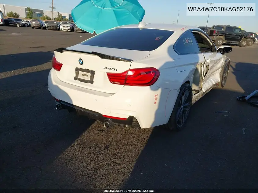 2019 BMW 440I VIN: WBA4W7C50KAG52176 Lot: 45626671