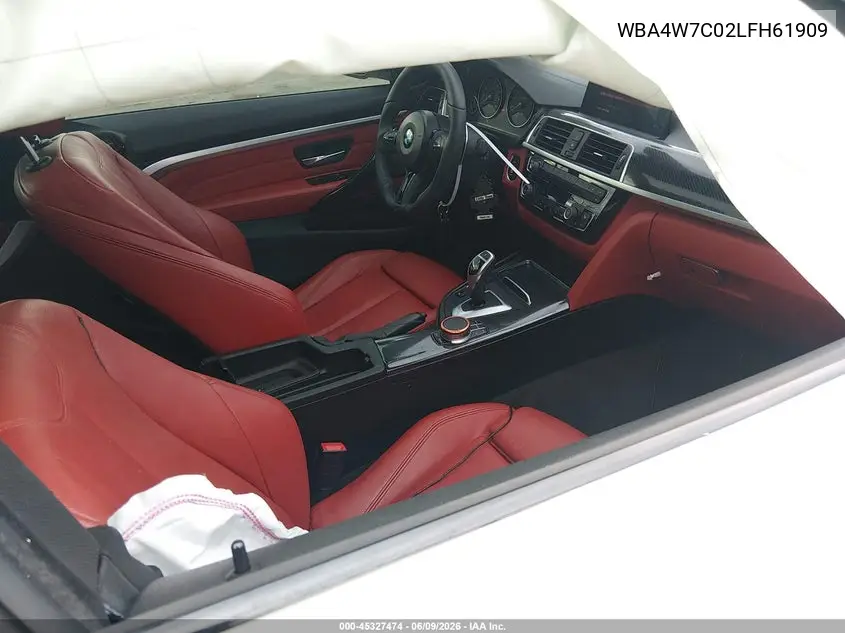 2020 BMW 440I VIN: WBA4W7C02LFH61909 Lot: 45327474