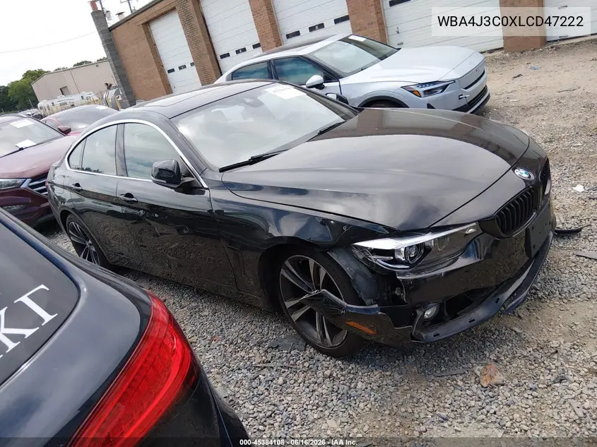 2020 BMW 430I Gran Coupe xDrive VIN: WBA4J3C0XLCD47222 Lot: 45384108