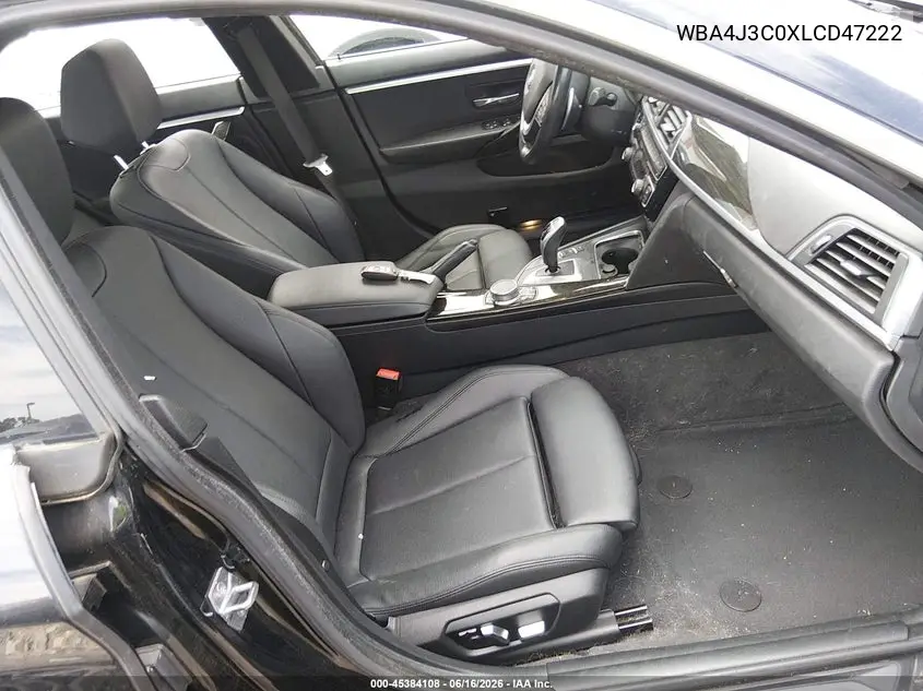 2020 BMW 430I Gran Coupe xDrive VIN: WBA4J3C0XLCD47222 Lot: 45384108