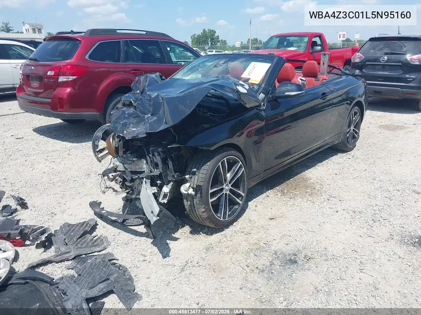 2020 BMW 430I xDrive VIN: WBA4Z3C01L5N95160 Lot: 45513477