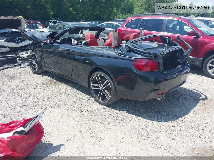 2020 BMW 430I xDrive VIN: WBA4Z3C01L5N95160 Lot: 45513477