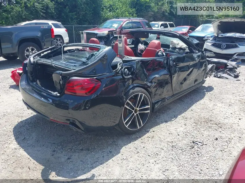 2020 BMW 430I xDrive VIN: WBA4Z3C01L5N95160 Lot: 45513477