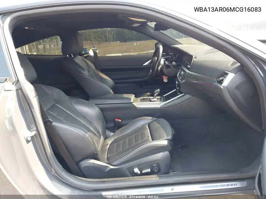 2021 BMW M440I xDrive VIN: WBA13AR06MCG16083 Lot: 45627370