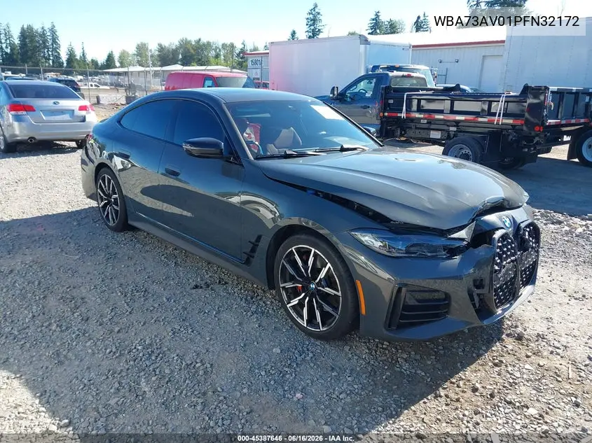 2023 BMW 430I Gran Coupe xDrive VIN: WBA73AV01PFN32172 Lot: 45387646
