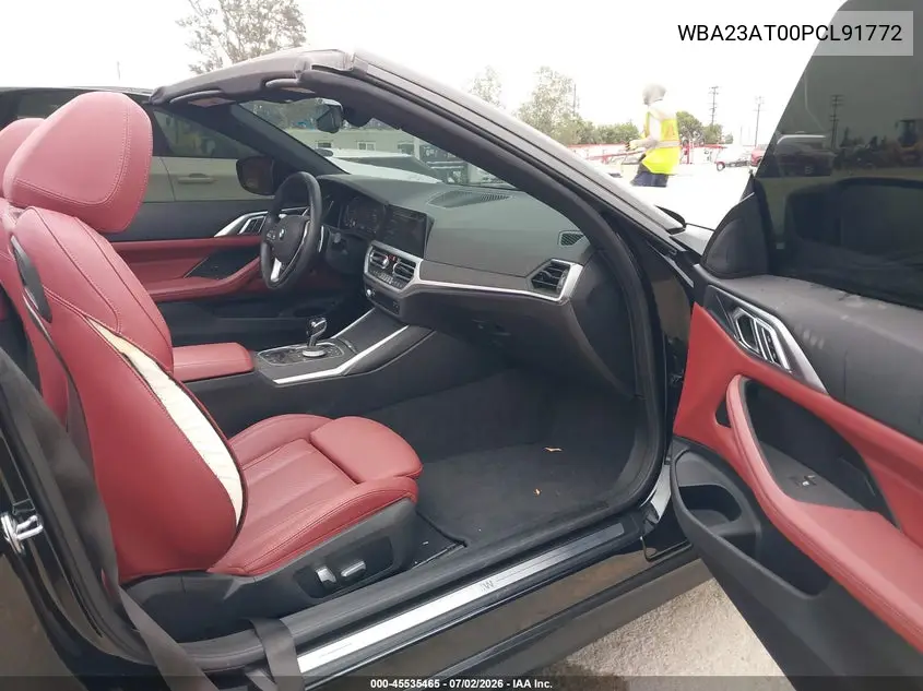 2023 BMW 430I VIN: WBA23AT00PCL91772 Lot: 45535465