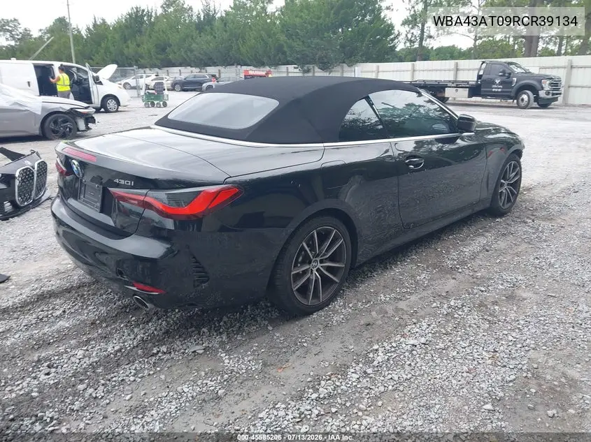 2024 BMW 430I xDrive VIN: WBA43AT09RCR39134 Lot: 45585206