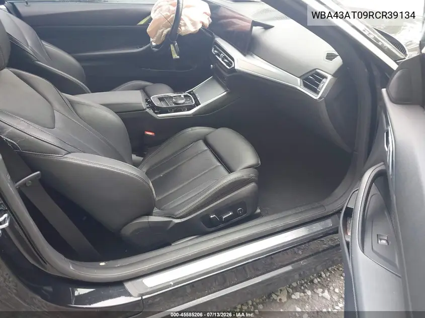 2024 BMW 430I xDrive VIN: WBA43AT09RCR39134 Lot: 45585206
