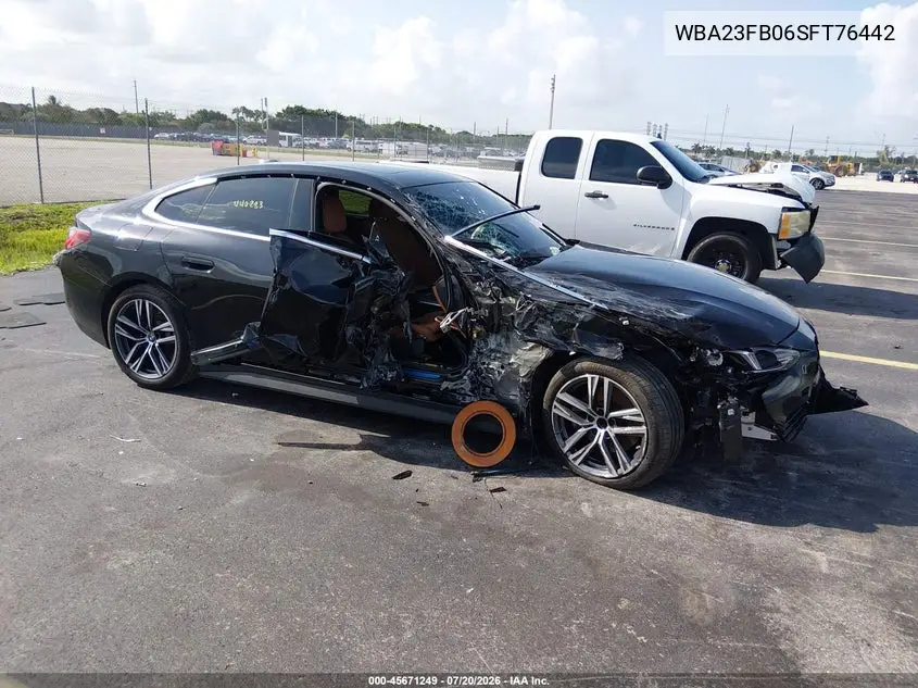 2025 BMW 430I Gran Coupe VIN: WBA23FB06SFT76442 Lot: 45671249