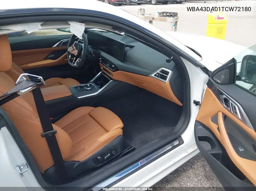 2026 BMW 430I VIN: WBA43DA01TCW72180 Lot: 45504190