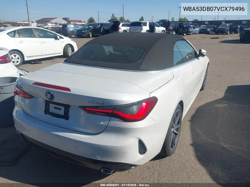 2026 BMW 430I VIN: WBA53DB07VCX79496 Lot: 45558201