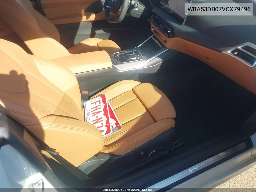 2026 BMW 430I VIN: WBA53DB07VCX79496 Lot: 45558201