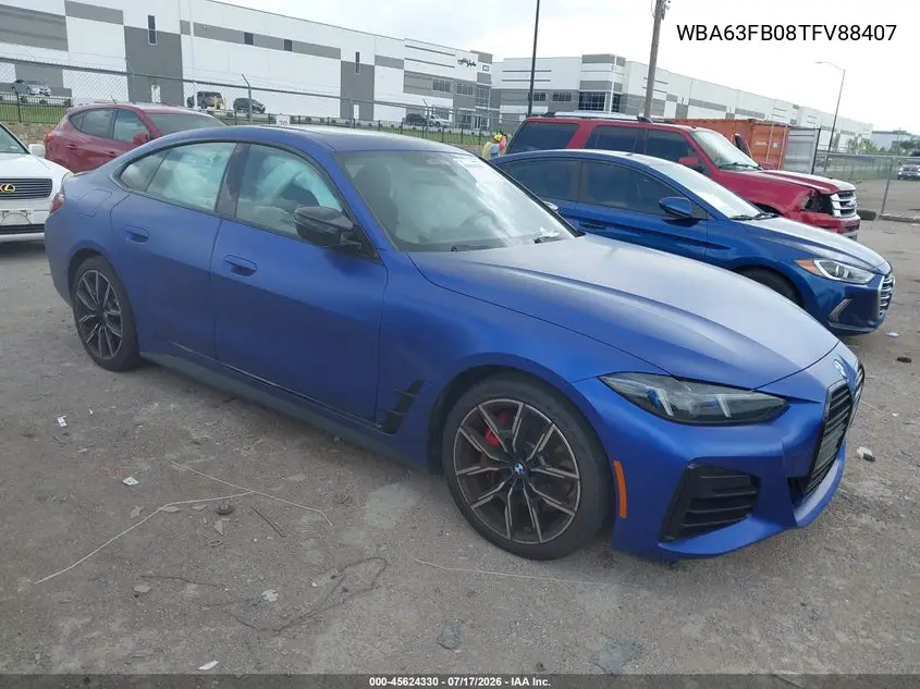 2026 BMW M440I Gran Coupe xDrive VIN: WBA63FB08TFV88407 Lot: 45624330
