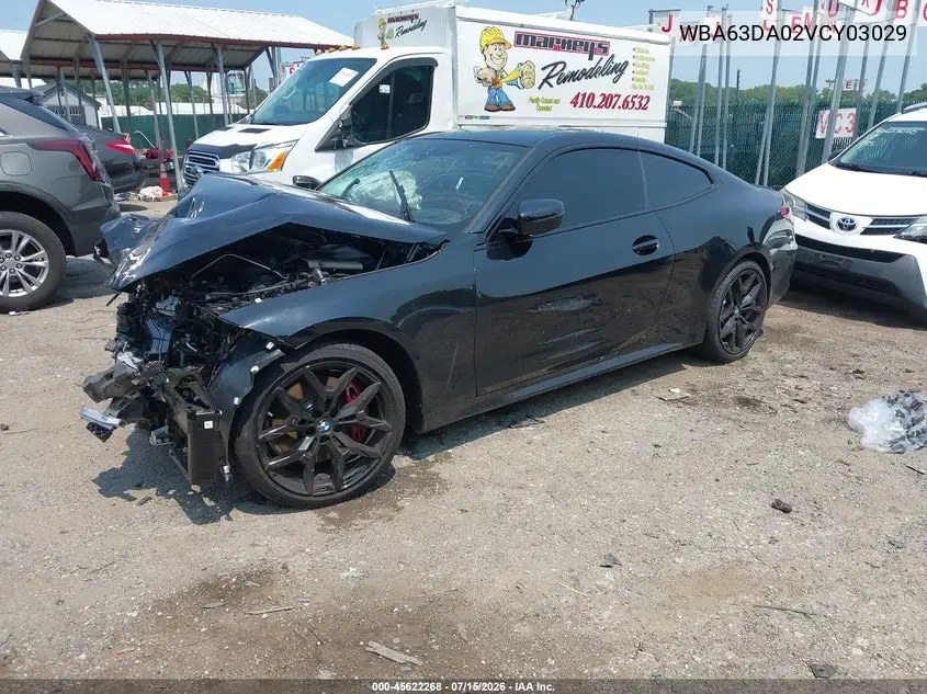 2027 BMW 430I VIN: WBA63DA02VCY03029 Lot: 45622268