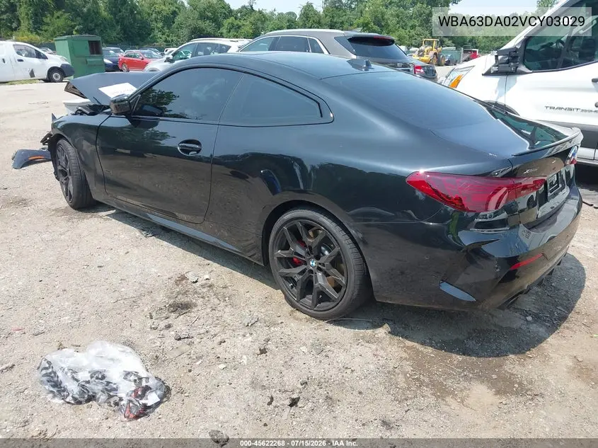 2027 BMW 430I VIN: WBA63DA02VCY03029 Lot: 45622268