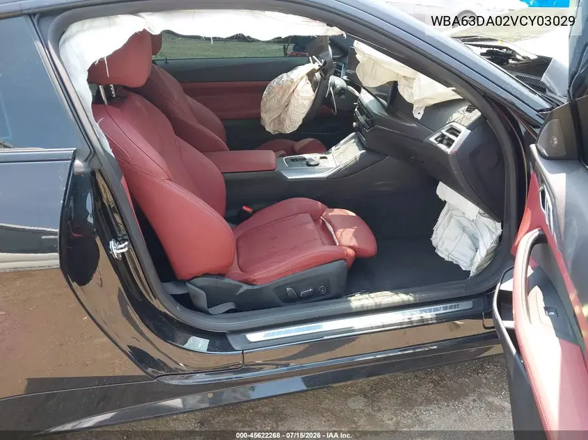 2027 BMW 430I VIN: WBA63DA02VCY03029 Lot: 45622268