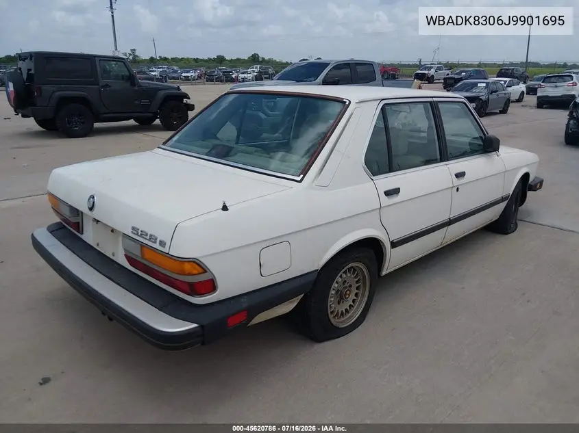 1988 BMW 528 E Automatic VIN: WBADK8306J9901695 Lot: 45620786