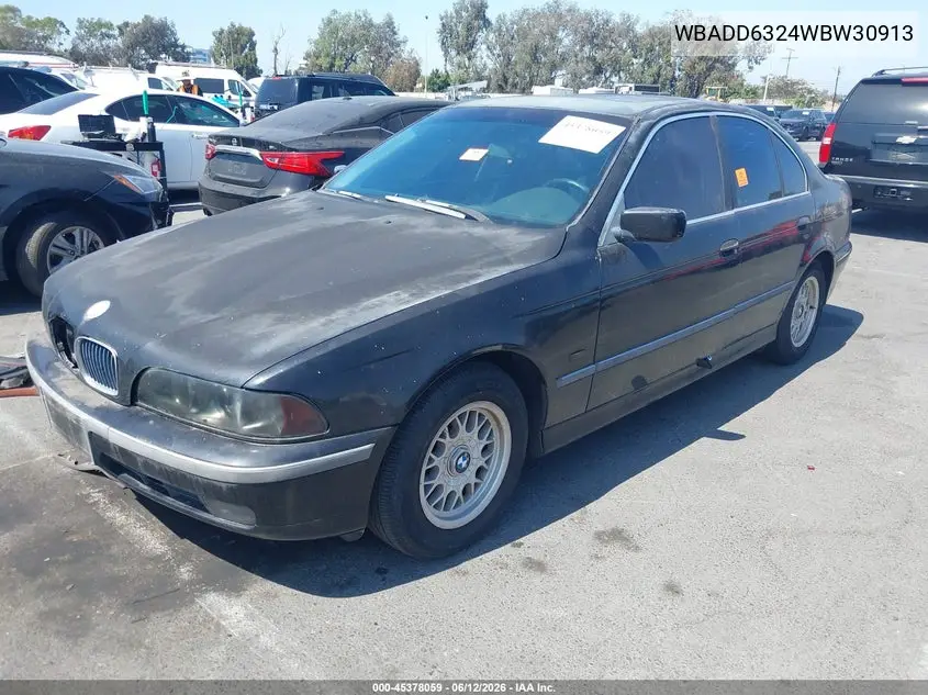 1998 BMW 528I VIN: WBADD6324WBW30913 Lot: 45378059