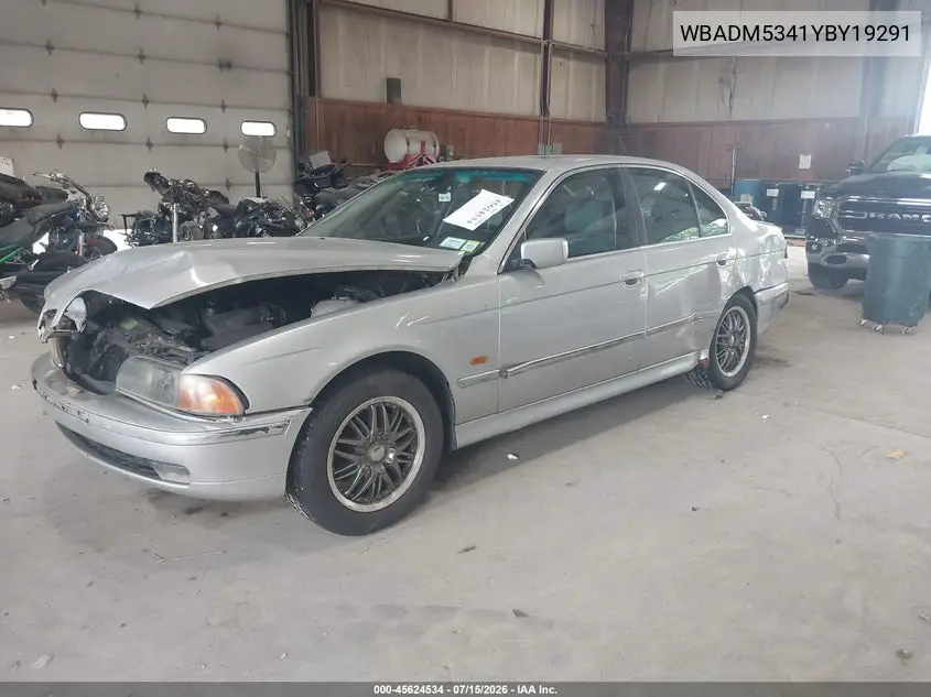 2000 BMW 528I VIN: WBADM5341YBY19291 Lot: 45624534