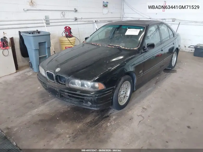 2001 BMW 540Ia VIN: WBADN63441GM71529 Lot: 45323247