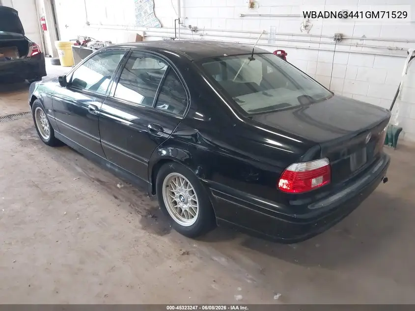 2001 BMW 540Ia VIN: WBADN63441GM71529 Lot: 45323247