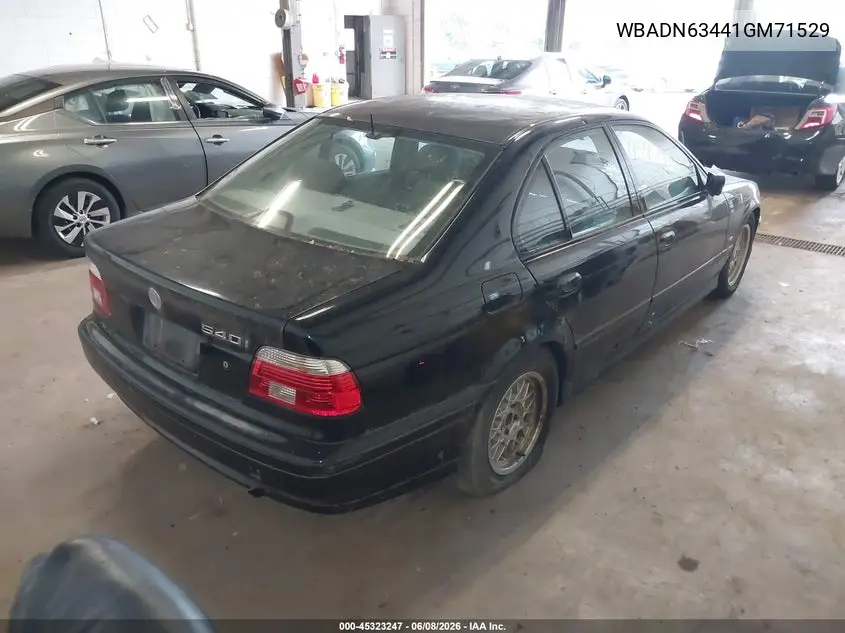 2001 BMW 540Ia VIN: WBADN63441GM71529 Lot: 45323247
