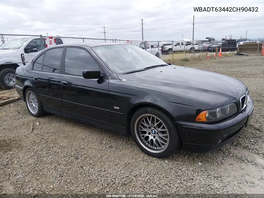 2002 BMW 5 Series 530Ia VIN: WBADT63442CH90432 Lot: 45621096