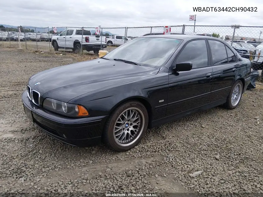 2002 BMW 5 Series 530Ia VIN: WBADT63442CH90432 Lot: 45621096