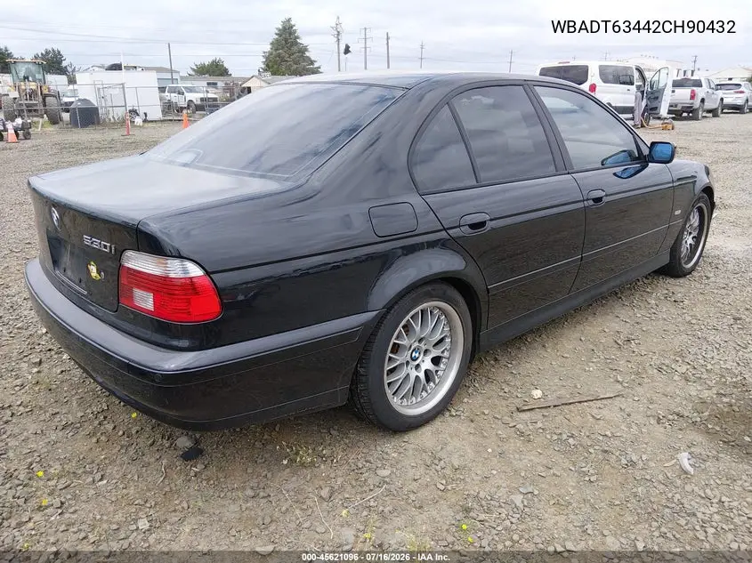 2002 BMW 5 Series 530Ia VIN: WBADT63442CH90432 Lot: 45621096