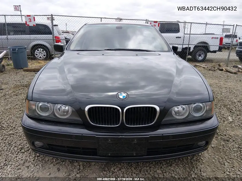 2002 BMW 5 Series 530Ia VIN: WBADT63442CH90432 Lot: 45621096