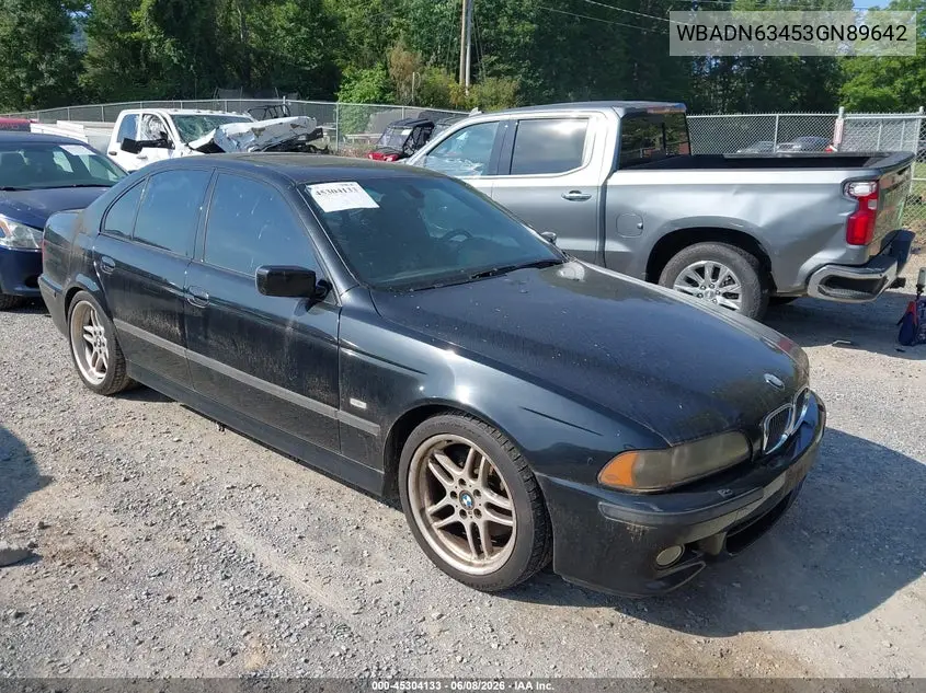 2003 BMW 540Ia VIN: WBADN63453GN89642 Lot: 45304133