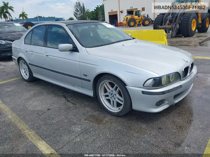 2003 BMW 5 Series 540I VIN: WBADN53453GF71882 Lot: 45671788