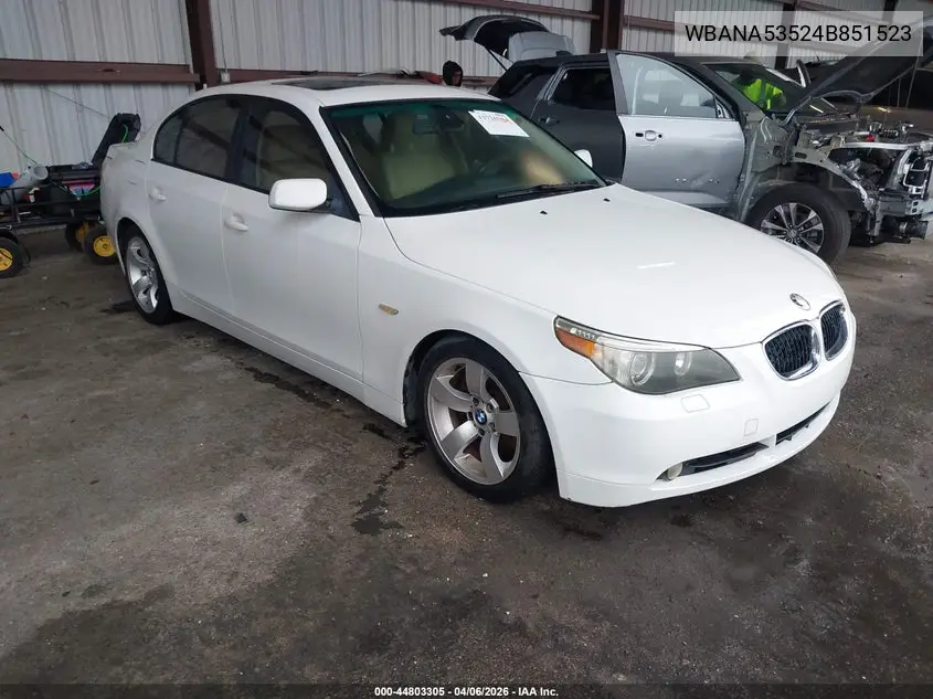 WBANA53524B851523 2004 BMW 525I