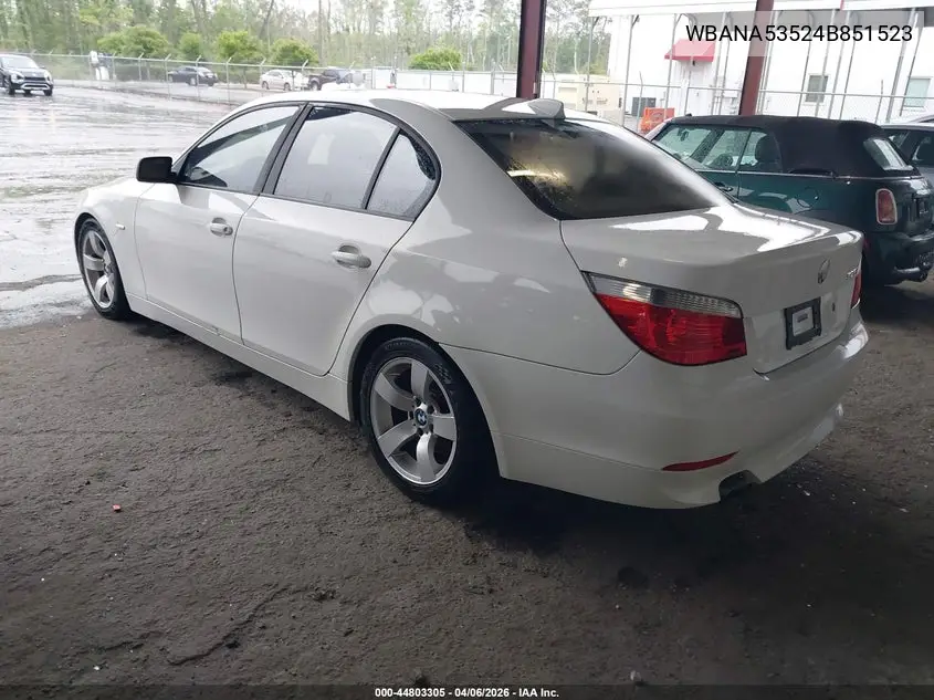WBANA53524B851523 2004 BMW 525I
