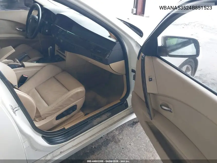 WBANA53524B851523 2004 BMW 525I