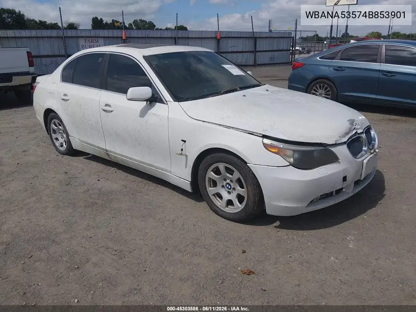 2004 BMW 525I VIN: WBANA53574B853901 Lot: 45303586