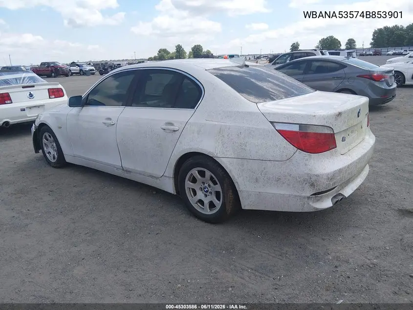 2004 BMW 525I VIN: WBANA53574B853901 Lot: 45303586