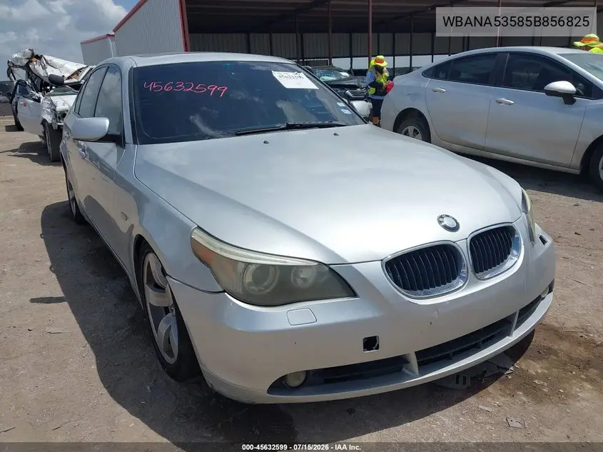 2005 BMW 525I VIN: WBANA53585B856825 Lot: 45632599