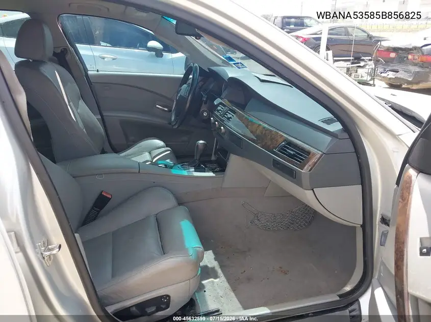 2005 BMW 525I VIN: WBANA53585B856825 Lot: 45632599