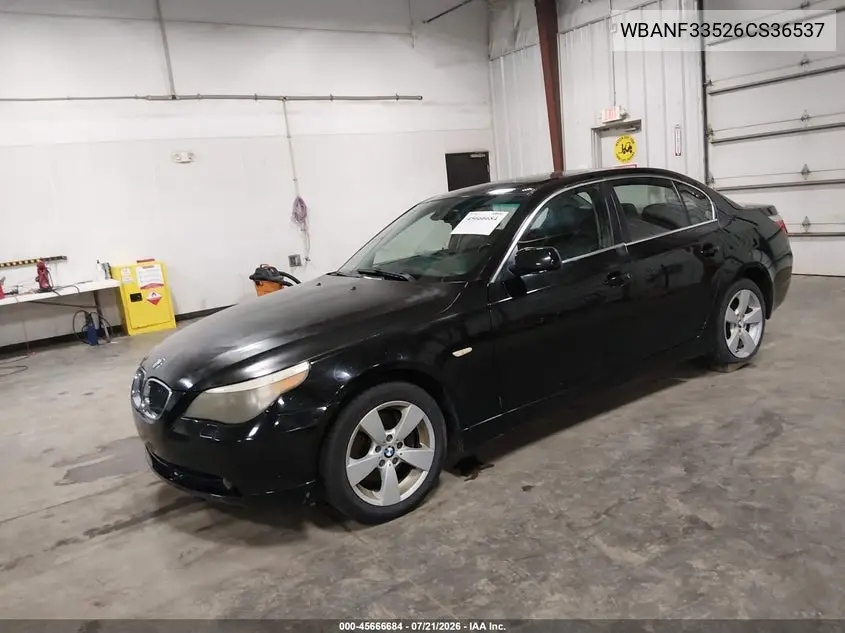2006 BMW 525Xi VIN: WBANF33526CS36537 Lot: 45666684