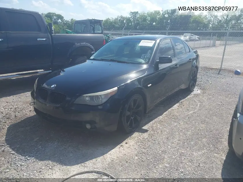 2007 BMW 550I VIN: WBANB53587CP05977 Lot: 45490608