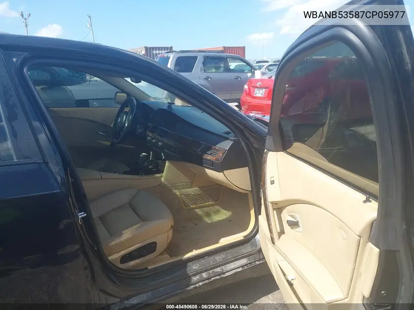 2007 BMW 550I VIN: WBANB53587CP05977 Lot: 45490608