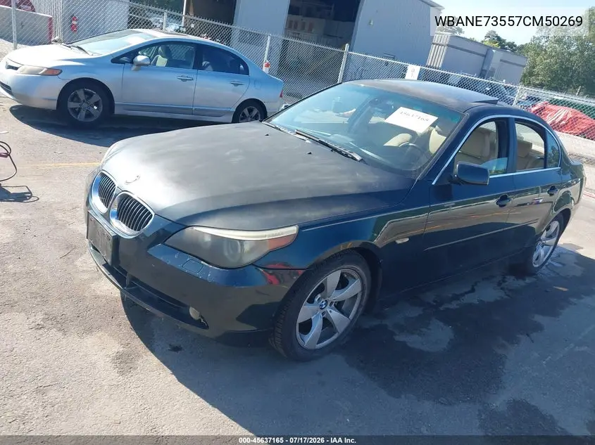 2007 BMW 530I VIN: WBANE73557CM50269 Lot: 45637165