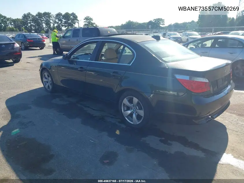 2007 BMW 530I VIN: WBANE73557CM50269 Lot: 45637165