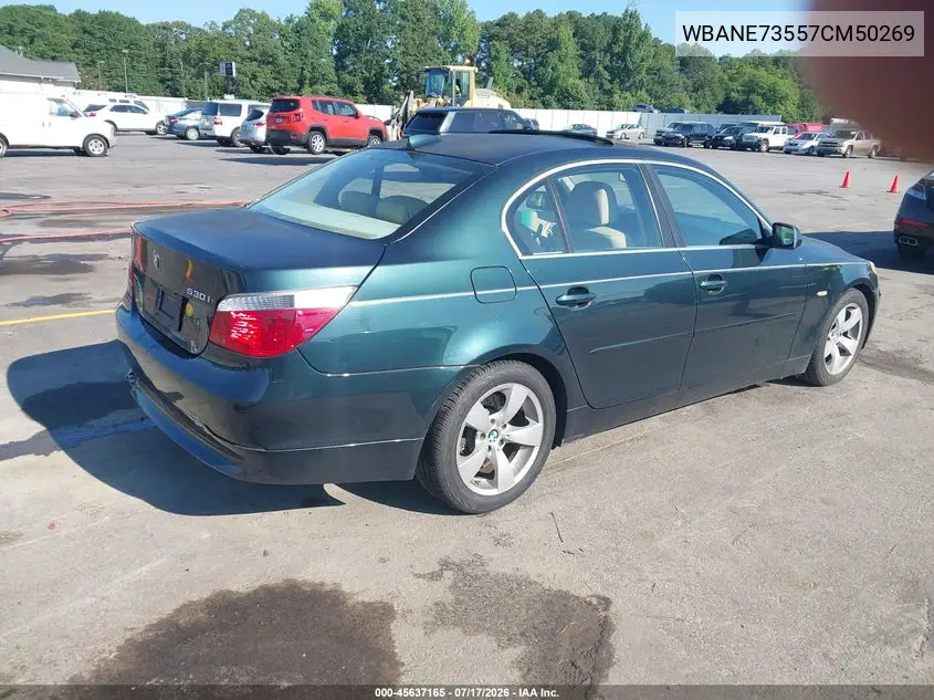 2007 BMW 530I VIN: WBANE73557CM50269 Lot: 45637165