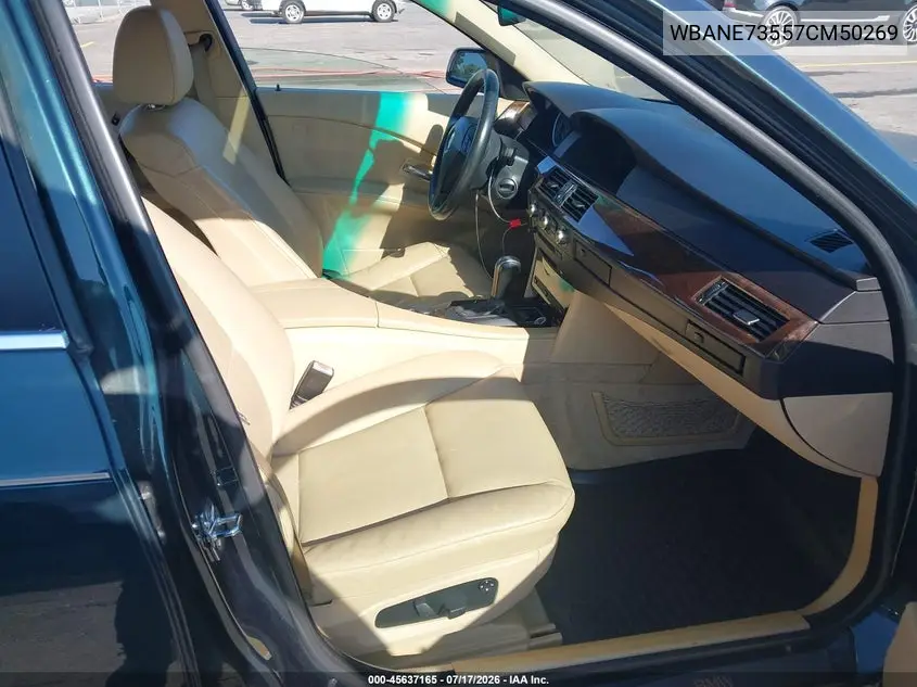 2007 BMW 530I VIN: WBANE73557CM50269 Lot: 45637165