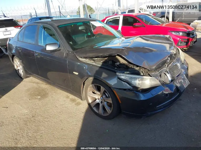 WBANW13508CZ74134 2008 BMW 535I